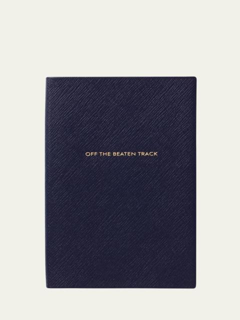 Smythson "Off the Beaten Track" Soho Travel Journal in Panama Leather