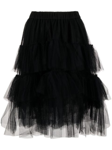 tiered tulle skirt