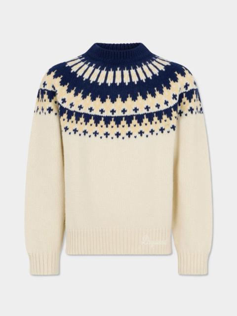 DSQUARED2 HYBRID CHEVRON JACQUARD PULLOVER