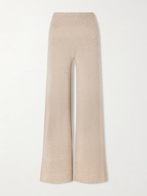 The Elder Statesman Juniper Cashmere Wide-leg Pants