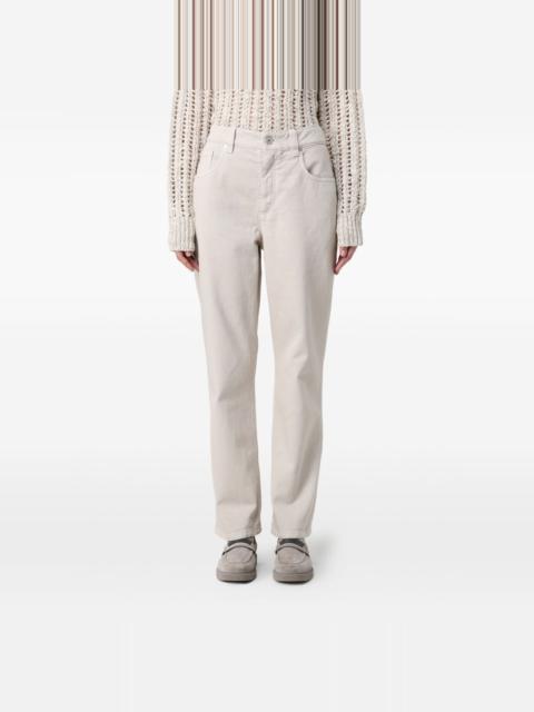 logo-patch trousers