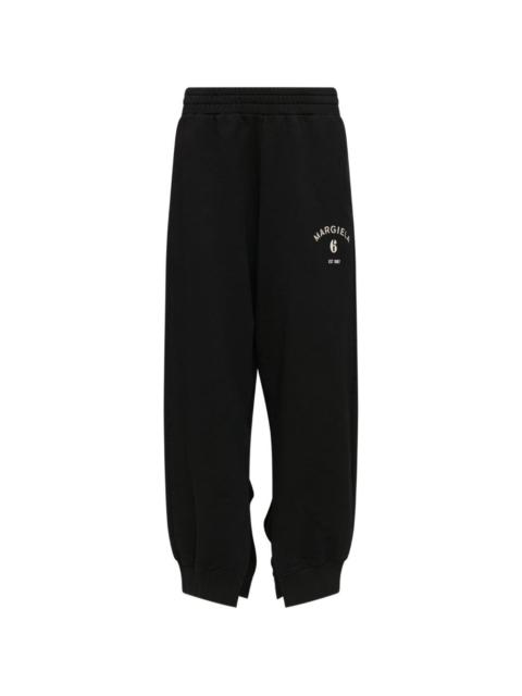 MM6 Maison Margiela logo-print slit-detail track pants