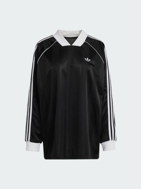 adidas 3-STRIPES JACQUARD LONG SLEEVE TEE