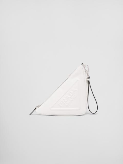 Prada Leather Prada Triangle pouch