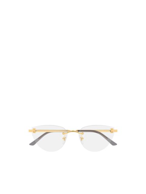 Cartier C de Cartier rimless cat-eye glasses