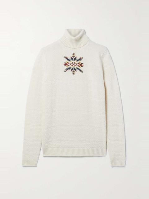 Dolcevita Bernina jacquard-knit cashmere turtleneck sweater