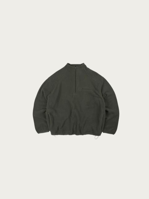 FrizmWORKS Mock Neck Fleece Anorak Parka - Dark Green