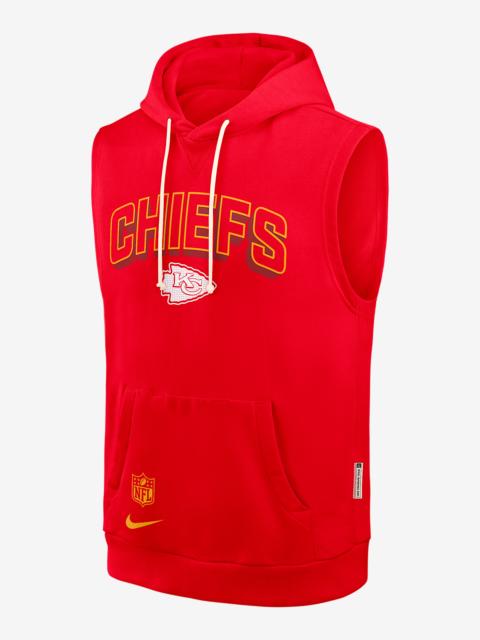 Nike Kansas City Chiefs Sideline Men's Nike Dri-FIT NFL Sleeveless Pullover Hoodie