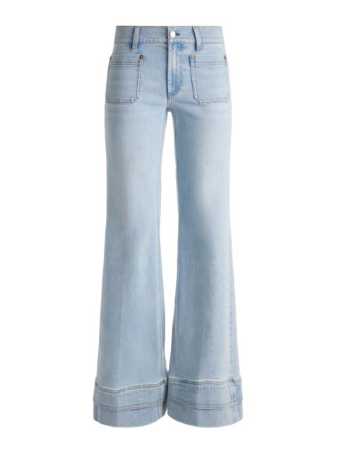 BRIAN PATCH POCKET WIDE LEG DOUBLE HEM JEAN