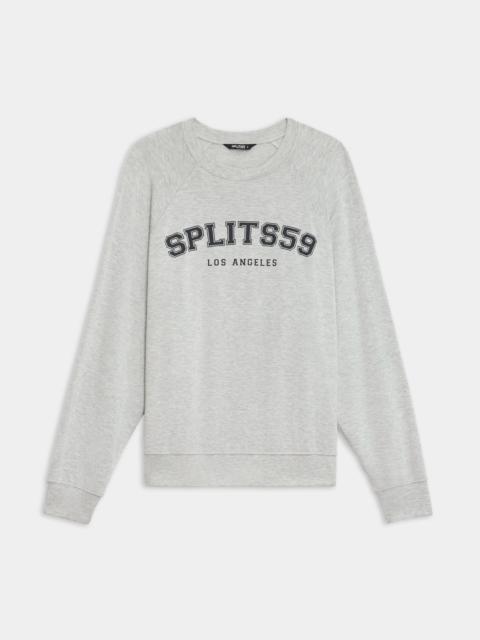 SPLITS59 Andie Oversized Fleece Varsity Graphic Sweatshirt