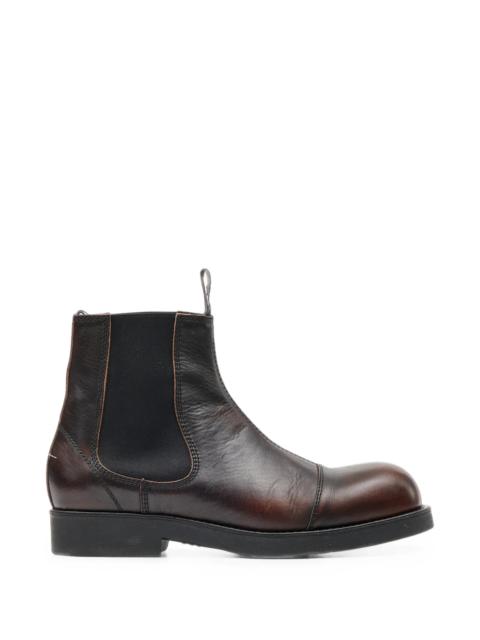 MM6 Maison Margiela Mm6 Maison Margiela Brushed Leather Chelsea Boots