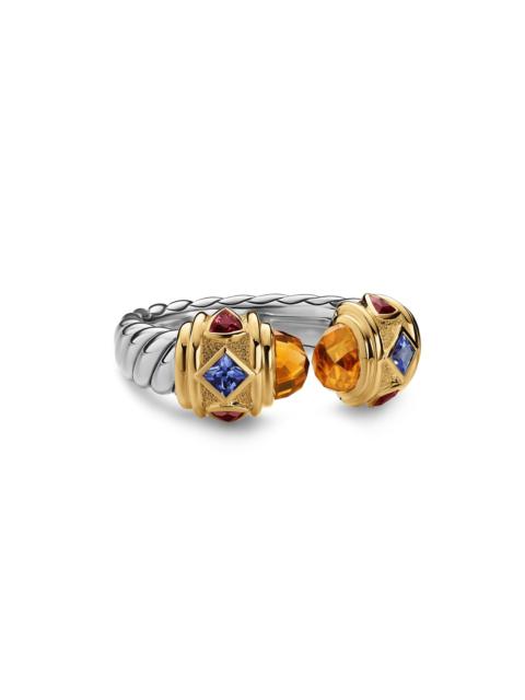 DAVID YURMAN Women's Renaissance Color Ring in Sterling Silver - Madeira Citrine