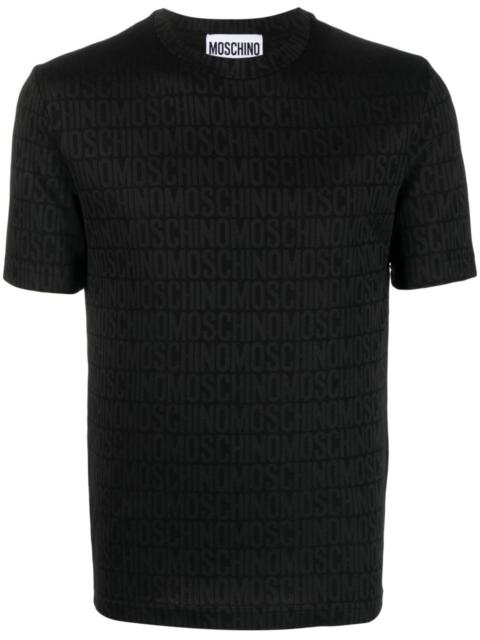 Moschino monogram-pattern crew-neck T-shirt