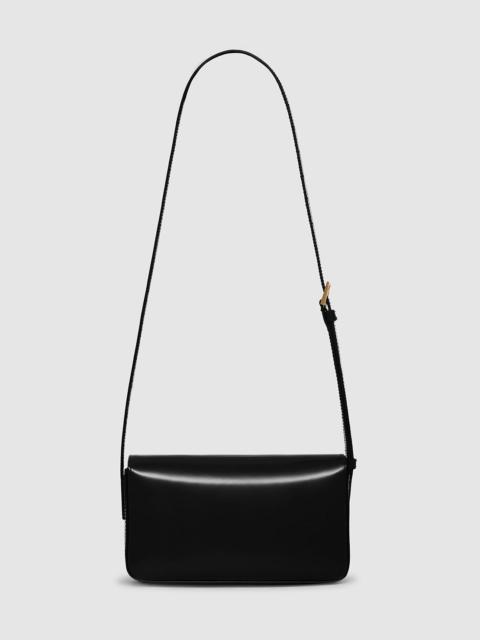 ANINE BING Elly Crossbody Bag - High-Shine Black
