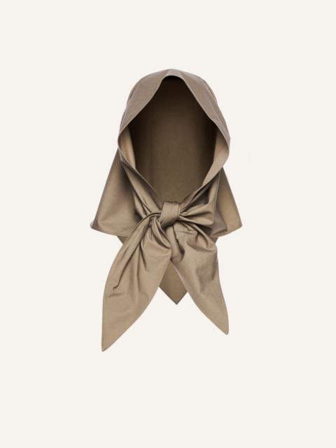 MAGDA BUTRYM Cotton head scarf in grey