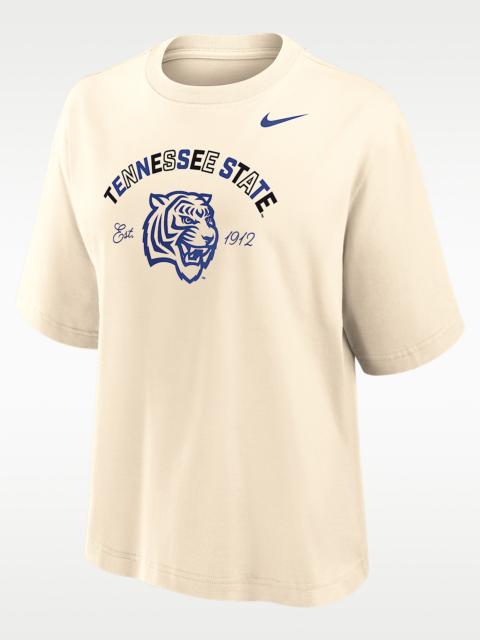 Nike Nike College (Tennessee State University) Women's Boxy Cotton T-Shirt