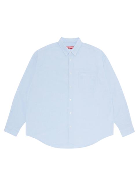 Supreme Supreme Loose Fit Stripe Shirt 'Blue' | REVERSIBLE