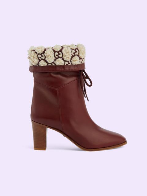 Women's GG shearling effect boot