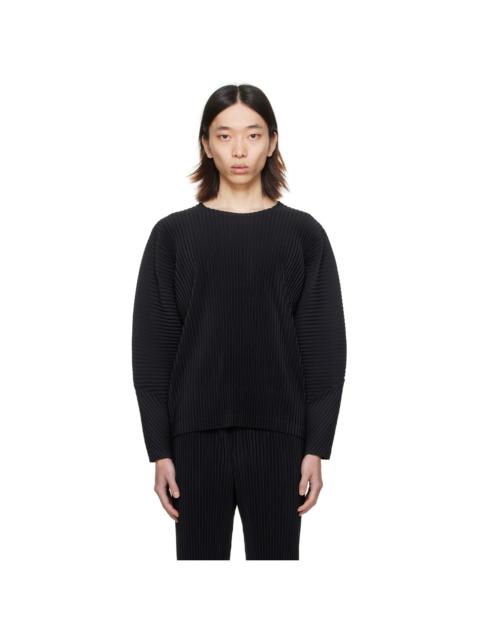 ISSEY MIYAKE Black Monthly Color January Long Sleeve T-Shirt