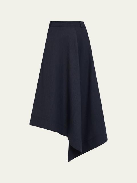 Gael Asymmetric Midi Skirt