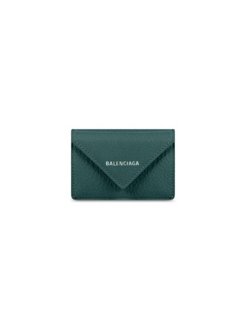 BALENCIAGA Papier Mini Wallet in Green