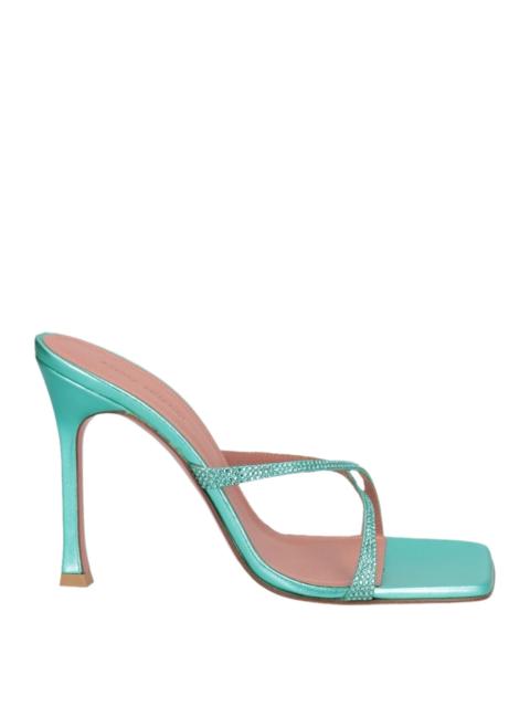 Amina Muaddi Emerald green Women's Sandals