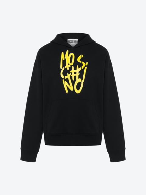 Moschino SCRIBBLE LOGO HOODIE