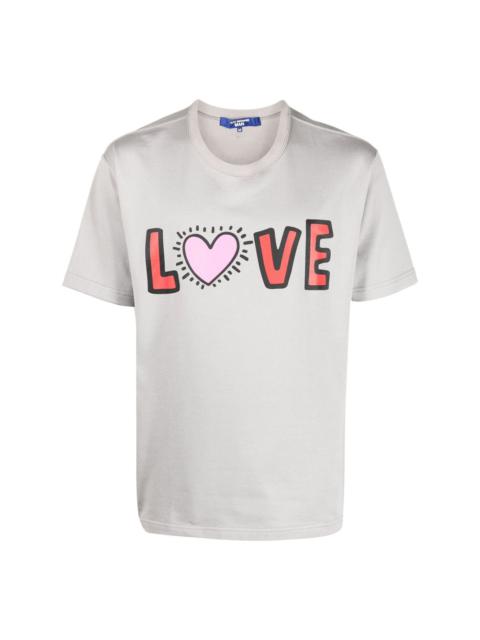 Love-print cotton T-shirt