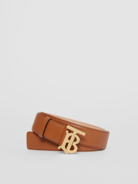 Burberry Monogram Motif Leather Belt