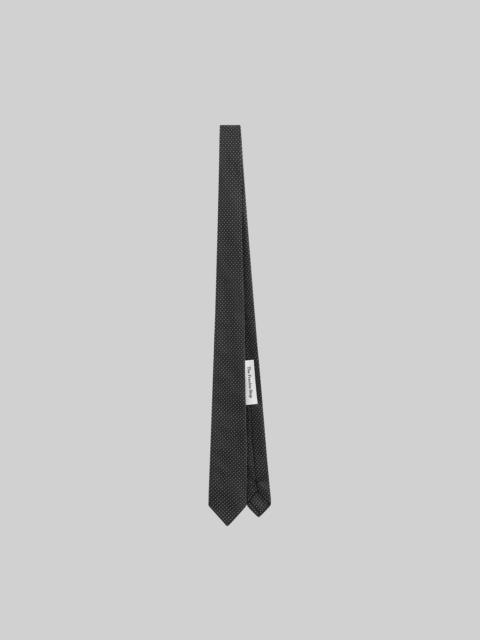 The Frankie Shop Lene Dotted Jacquard Tie - Black/White
