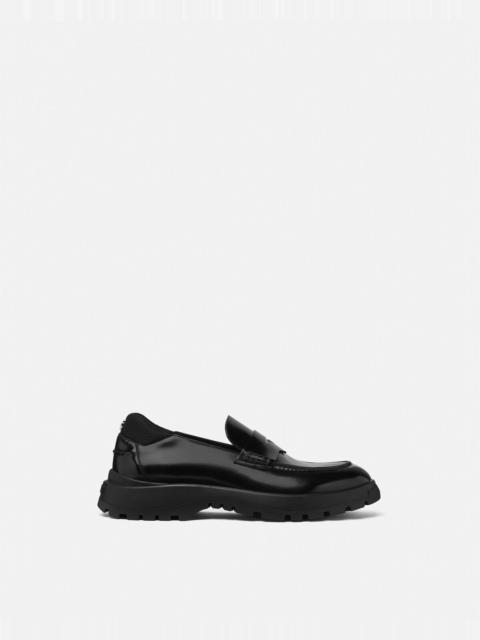 VERSACE Elios Leather Loafers