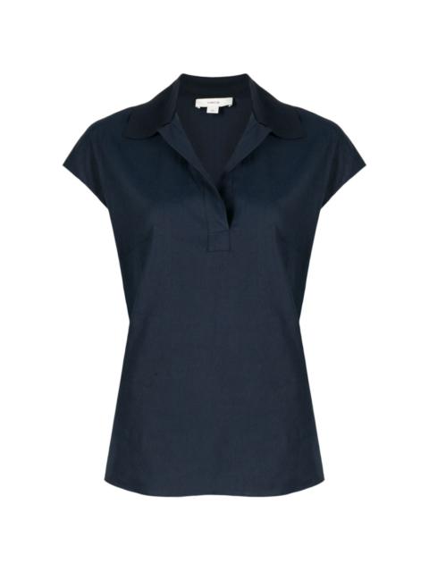 cap-sleeve polo shirt