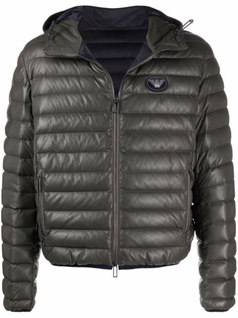 EMPORIO ARMANI padded down hooded jacket