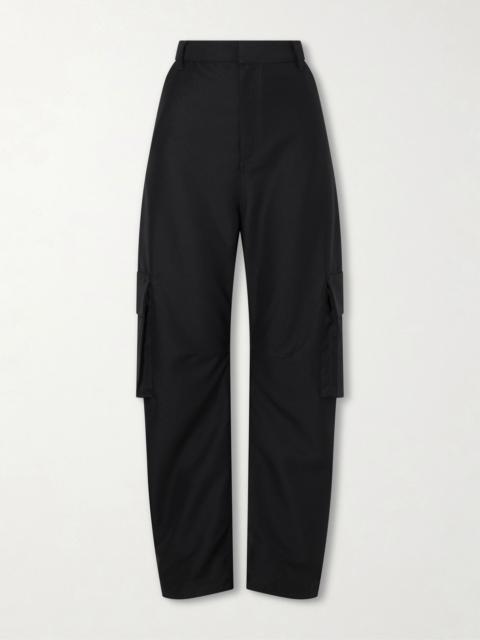 BALENCIAGA Cargo cotton wide-leg pants Black