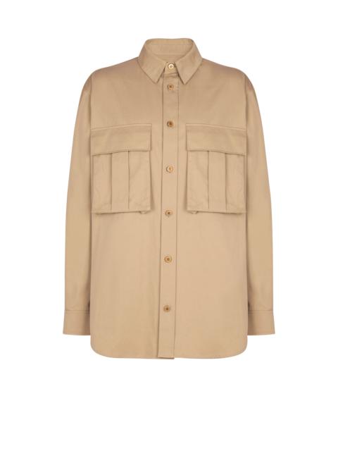 Cotton safari shirt