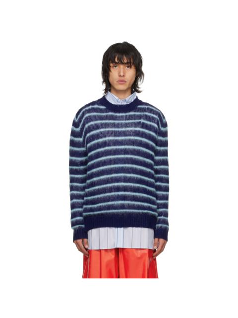 Marni Blue Striped Crewneck