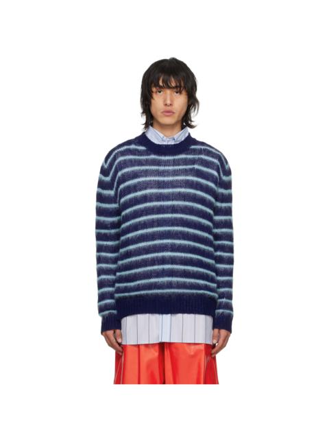 Blue Striped Crewneck