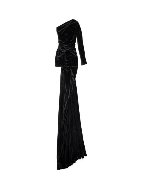 Women's Asymmetric Dress in Black
