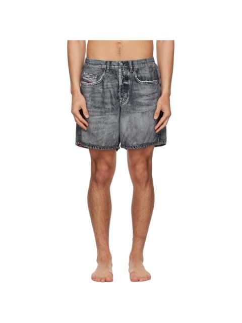 Diesel Gray Soccer-41-Dnm Swim Shorts