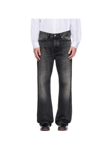 SUNFLOWER Black Relaxed Boot Jeans