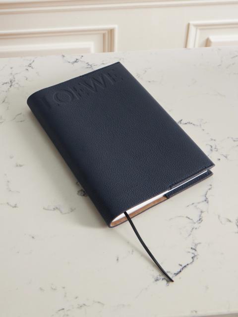 Loewe Logo-embossed Leather Notebook