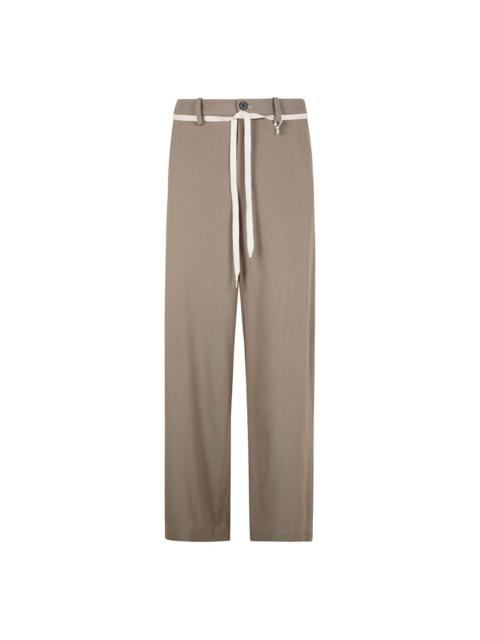 Maison MIHARAYASUHIRO logo-patch trousers