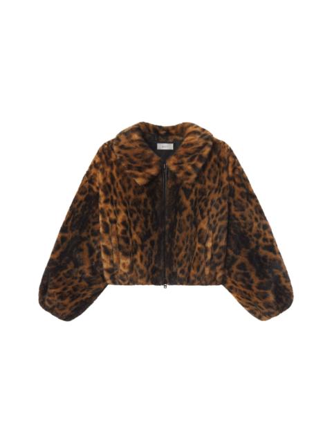 A.L.C. Esme Leopard Faux Fur Jacket