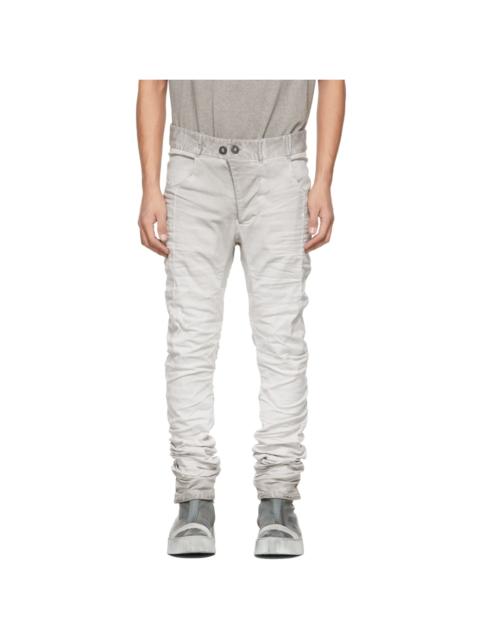 Boris Bidjan Saberi Grey Painted P13 Jeans