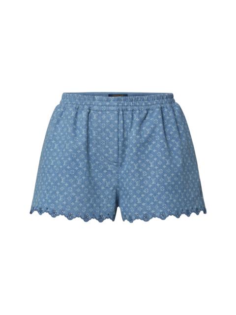 Louis Vuitton Monogram Denim Mini Shorts