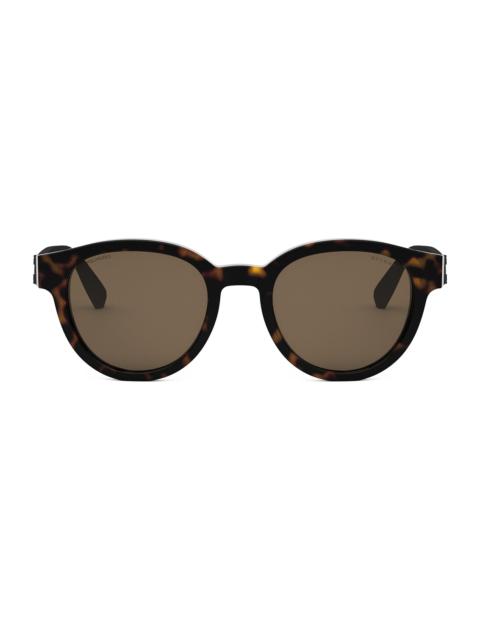 BVLGARI Men's Aluminium 51MM Round Sunglasses - Dark Havana