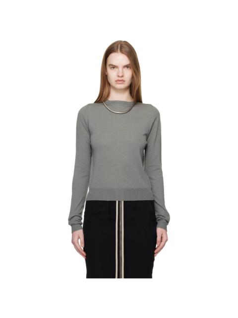 Rick Owens Khaki Temple Biker Level Sweater
