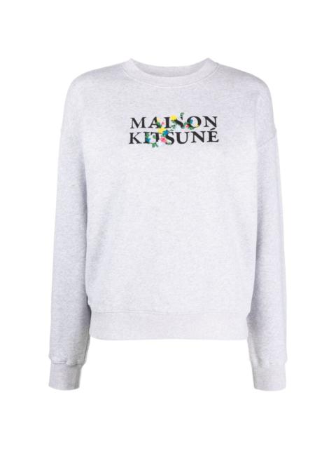 Maison Kitsuné logo-print cotton sweatshirt