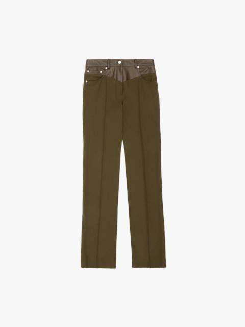 Vent Wool Blend Bootcut Pants