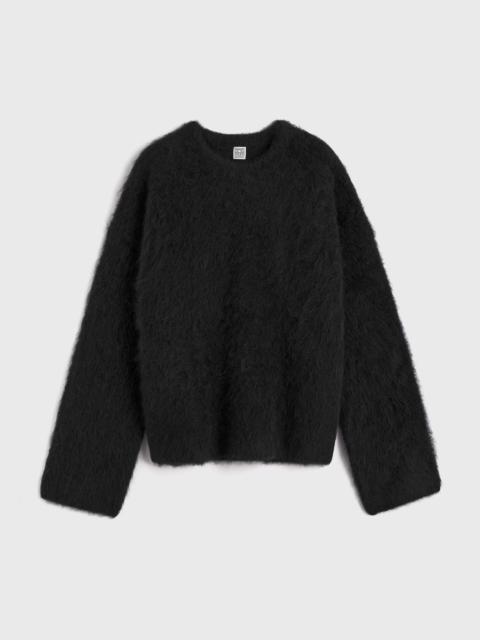 TOTEME Boxy alpaca knit black